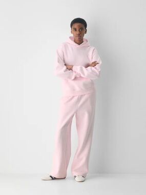 Aritzia Pastel Pink Hoodie and Wide-Leg Sweatpants Set